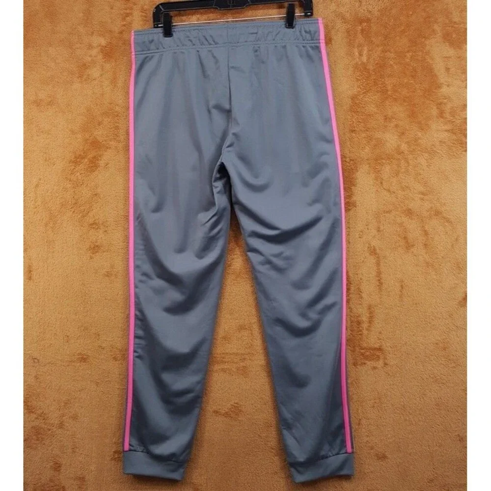 ADIDAS Original Track Pants Mens Large Grey Belgium Beckenbauer Rainbow 3 Stripe